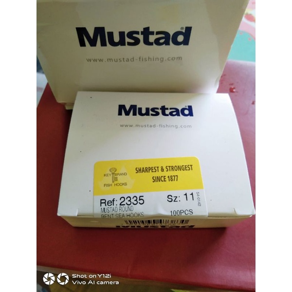 Kail pancing Mustad lubang Ecer 10pcs no 8,9,10,11,14