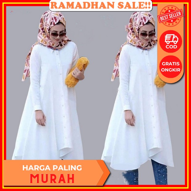 Long Tunik Jumbo Premium Respita Bahan Linen Rami Ld 120 Tunik Terbaru Kekinian By Athaya Hijab Tuni