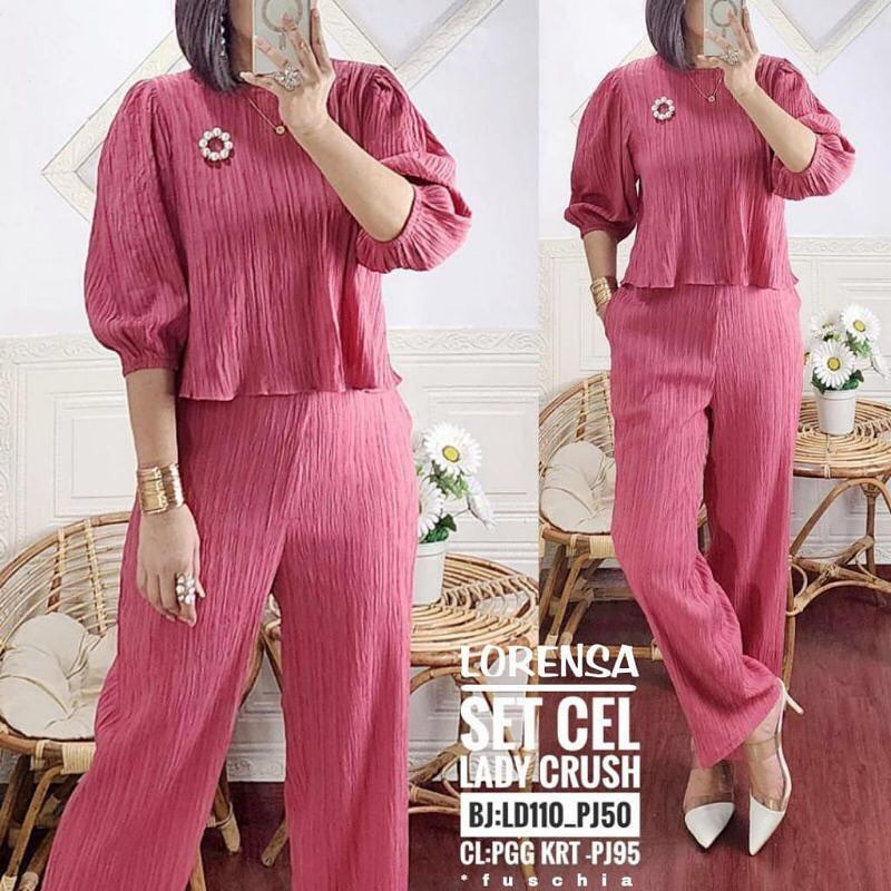 LORENSA SET WANITA // SETELAN LADYCRUSH WANITA
