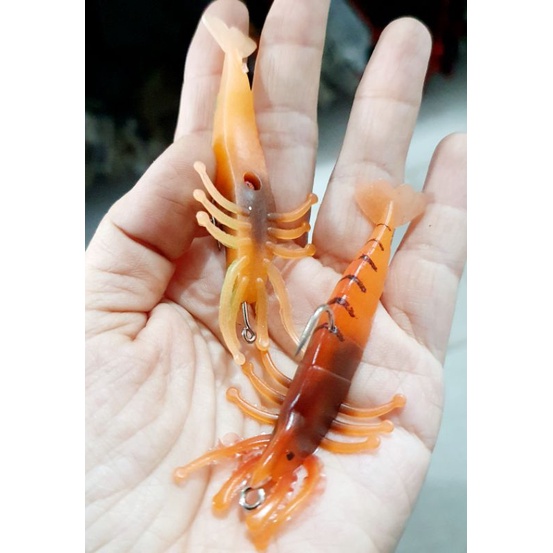 TORNADO SOFT SHRIMP LURE 90 MM 80 MM GLOW IN THE DARK