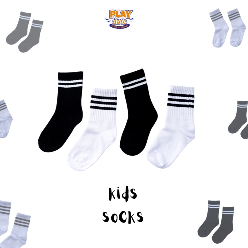Playdate Kaos Kaki Anak Bayi Laki Laki Cowok Perempuan Cewek Korea Lucu Kaus Kaki Anak Angkle Socks Kaos Kaki Semata Kaki Anakk