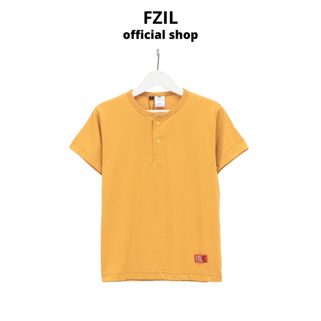 FZIL Kaos Kancing Anak Laki-Laki 1-10 Tahun Mustard