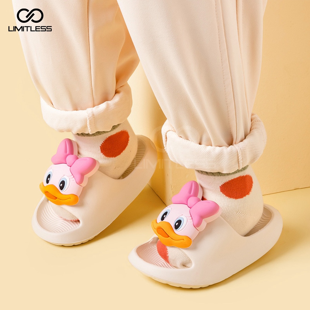 Zerolimit - Sandal Lotso Anak Sendal Slip On Unisex Selop Jelly Karakter Jibbitz Terbaru Premium Sandal slop anak laki perempuan cewek import