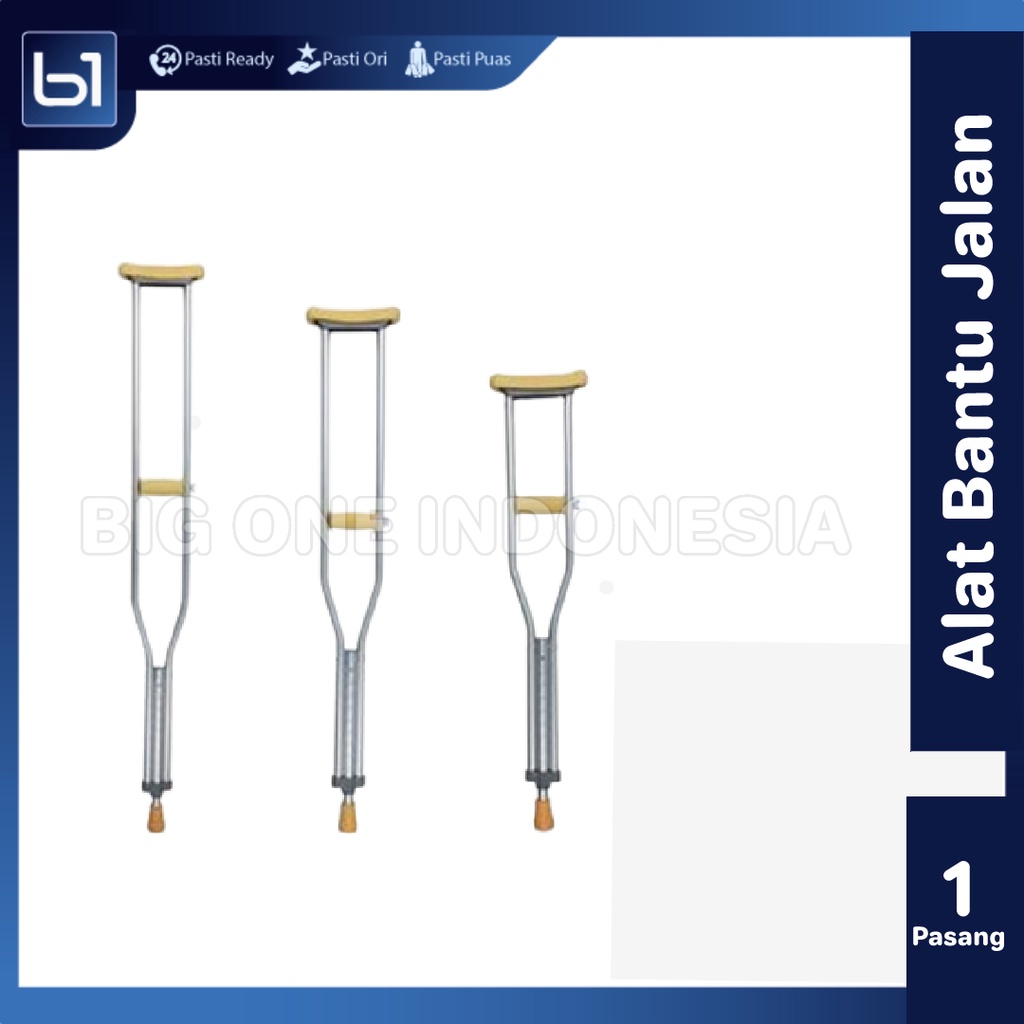 Tongkat Ketiak Bantu Jalan, Kruk Tongkat Bantu Jalan, Crutch Underarm, Kruk Ketiak Alat Bantu Jalan