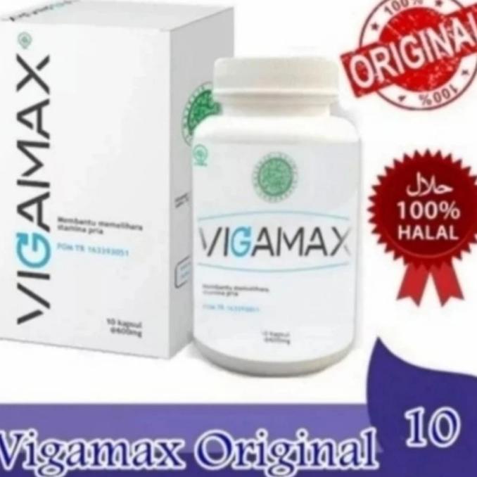 VIGAMAX ORIGINAL Obat herbal Stamina Pria Dewasa Bpom Kuat, keras