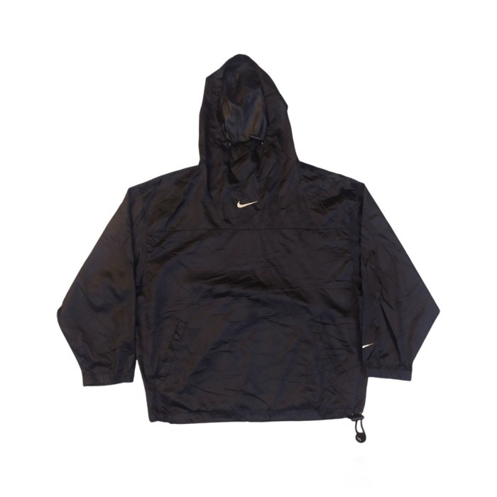 Jata Nike Vintage Center Swoosh Raincoat Windbreaker Hoodie Oversize