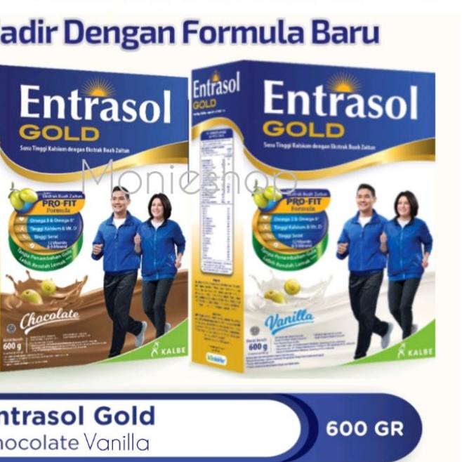 

◙ Entrasol Gold 600gr Coklat/vanila/ Plain Original 350gr/ 185gr ✺