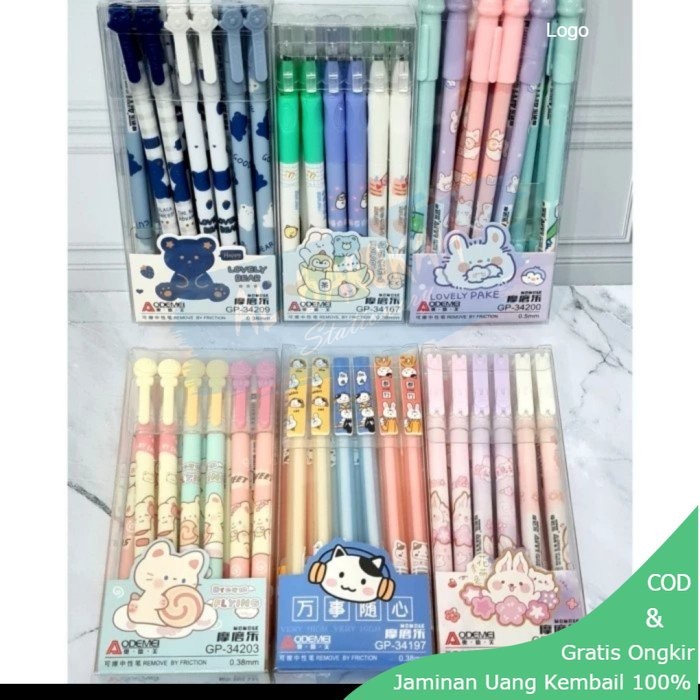 

bolpen pulpen erasible fancy dapat dihapus bollpoint