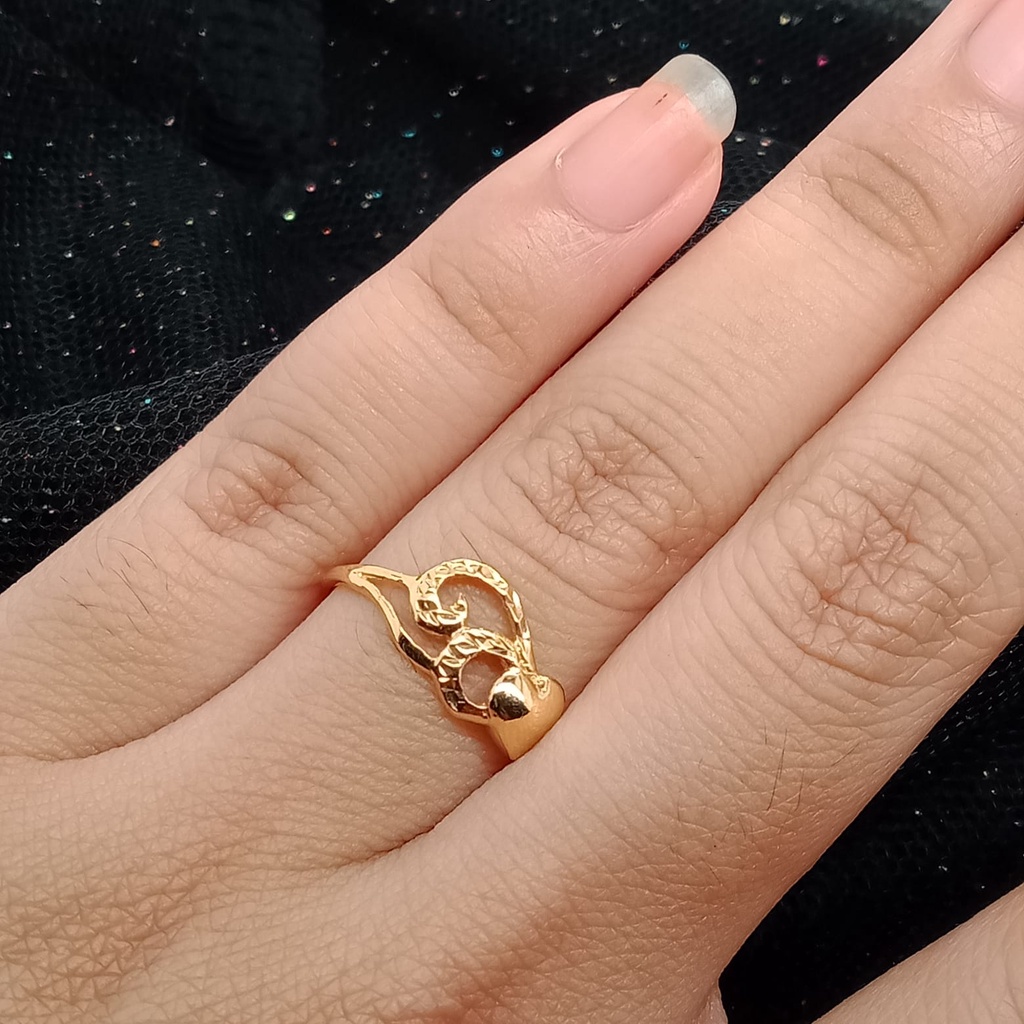 Cincin emas 17k - 1.05 gr kadar 750 - 4175