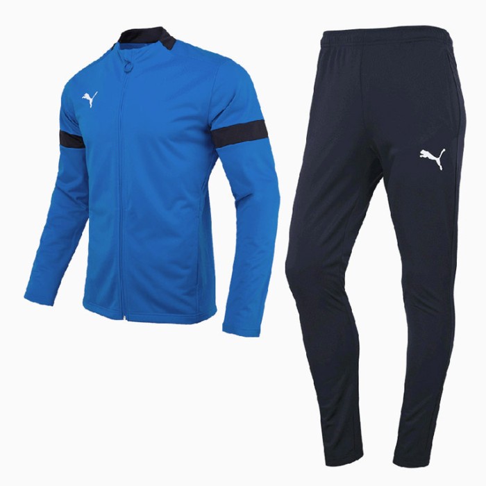 Jata Jaket Dan Celana Puma Ftblplay Mens Sport Tracksuit Blue Original