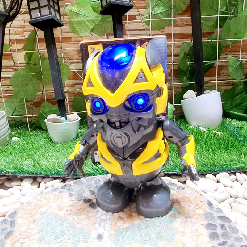 Mainan robot bumblebee bisa jalan anak edukatif - mainan robot transformers