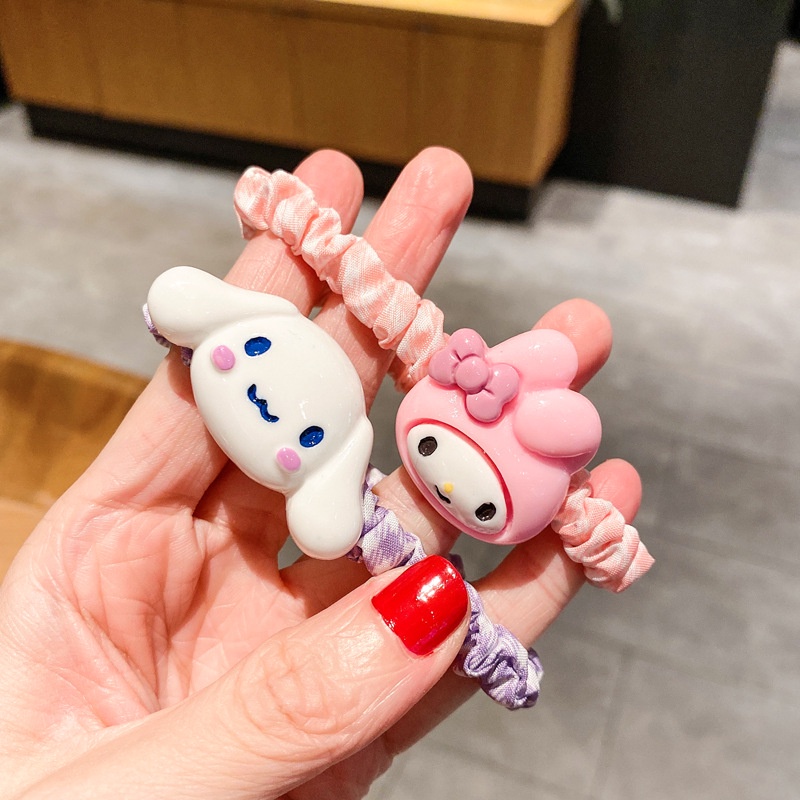 ⭐️𝐈𝐇𝐒 𝟗𝟏𝟖 𝐋𝐚𝐦𝐩𝐮𝐧𝐠⭐️Ikat Rambut Karakter Animal Lucu Kunciran Japanese Style Hair Ring Fashion