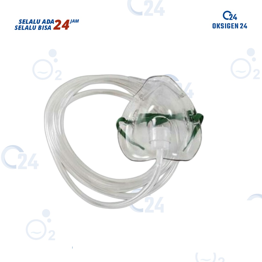 Oksigen24 - Selang Masker / Masker Oksigen / Selang Masker Dewasa / Selang Masker Anak-anak / Selang