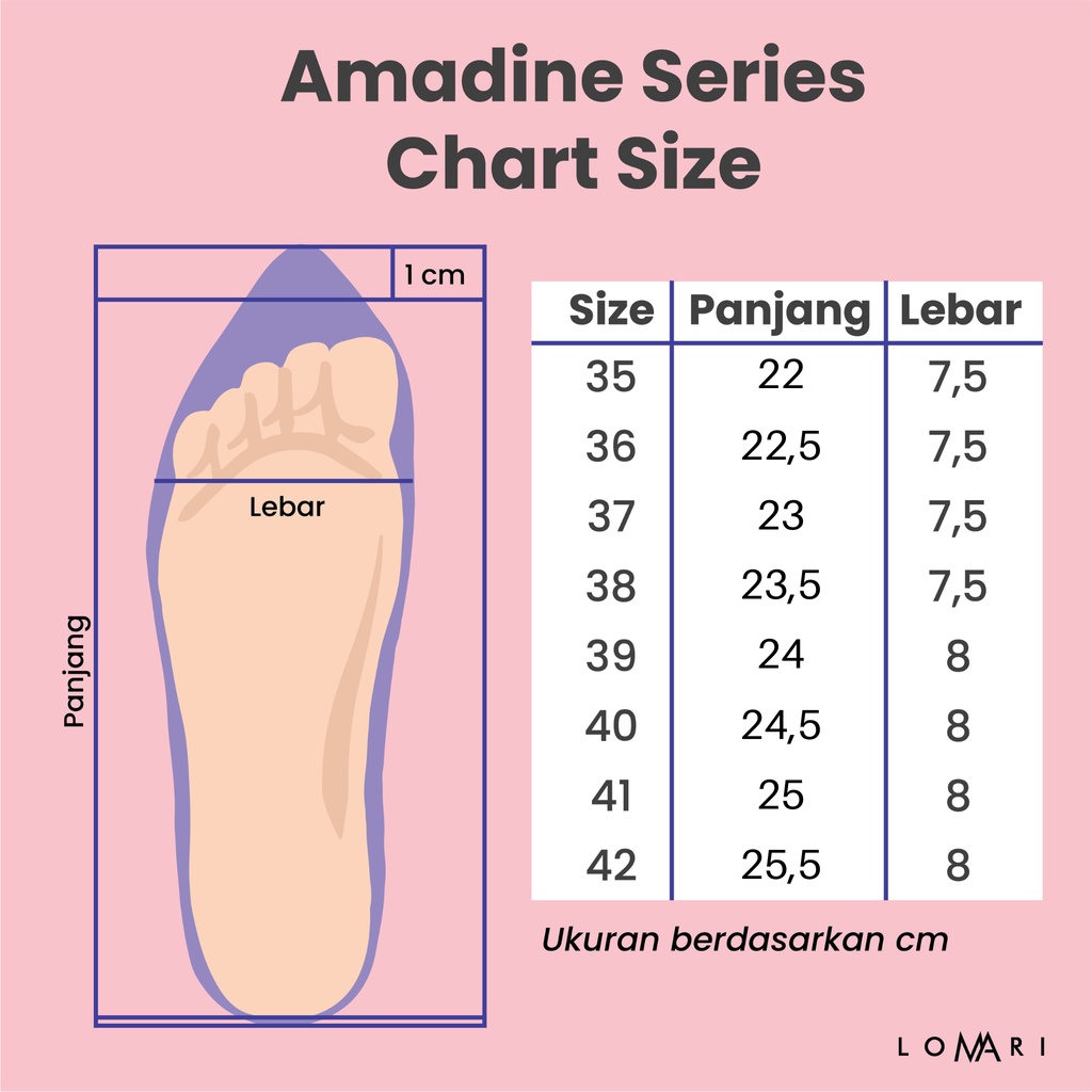 AMADINE SERIES LOMARI - Sepatu Heels Wanita