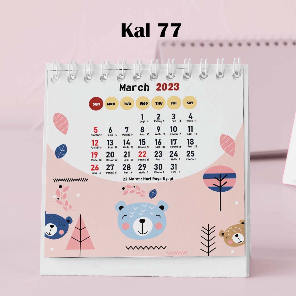 

Hanabi Kalender Mini 2024 / Kalender Meja 2024 Custom KAL77