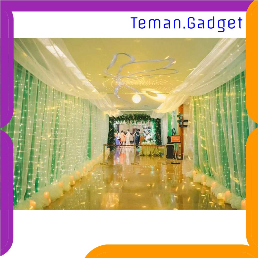 TG-LMP TaffLED Lampu Hias Gorden String Lights Wedding Decoration 3x3 Meter - 300L