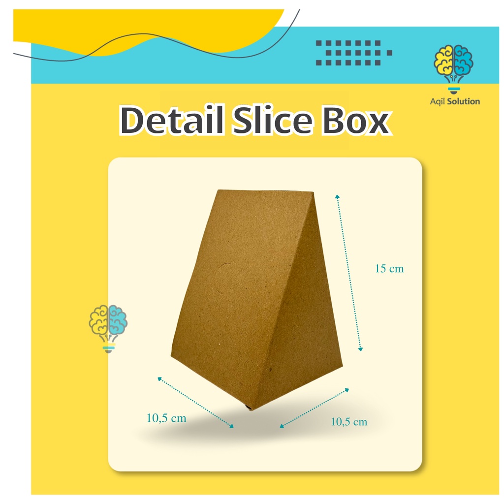 Dus Slice Cake / Kotak slice cake/ kemasan kue Iris