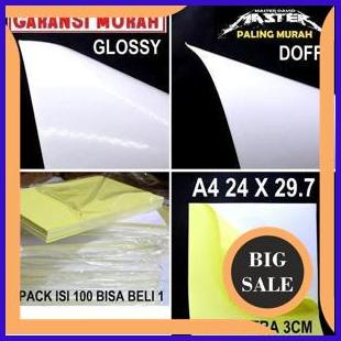 

perkakas Kertas Stiker A4 24 X 29.7 Cm Chromo Sticker Glossy Doff Glosy A4 Folio F4 Super