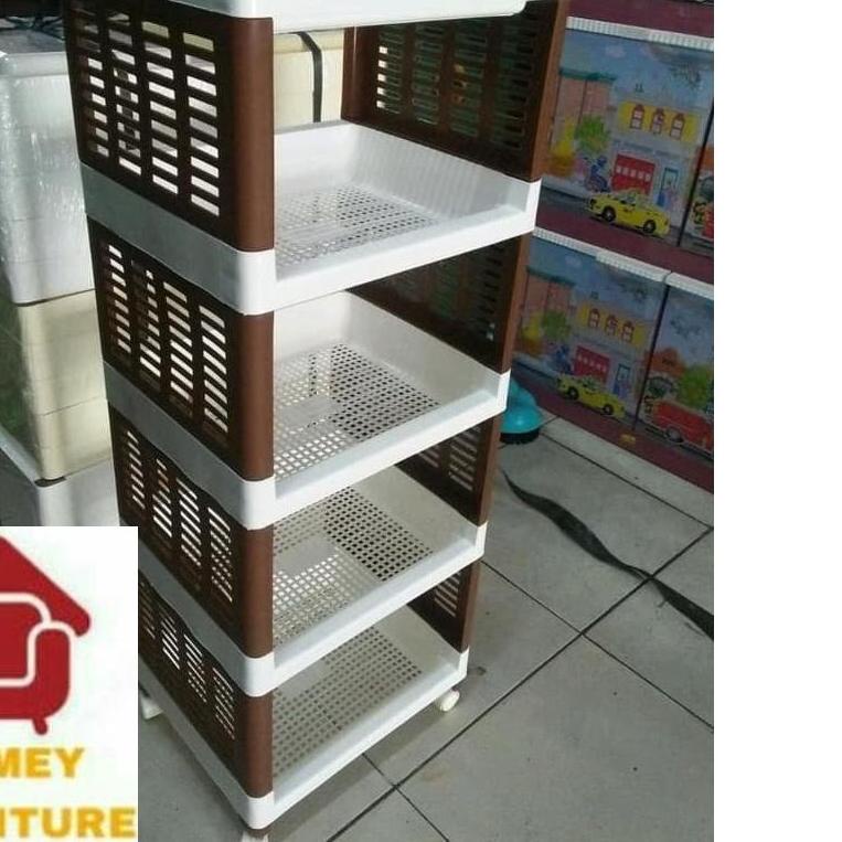 ♪ TERMURAH RAK SERBAGUNA /RAK SUSUN / RAK PLASTIK /RAK PORTABLE RODA /RAK BUKU ♪