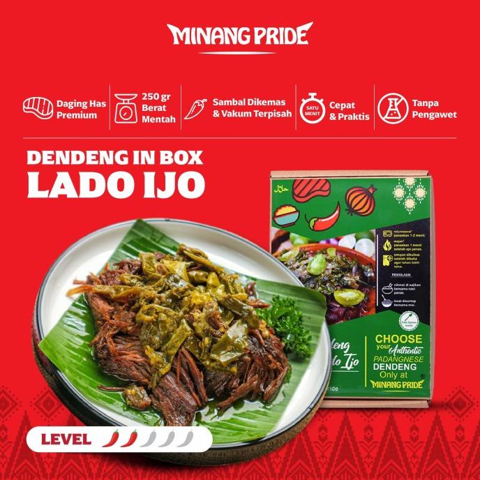 

Minang Pride Dendeng In Box Sambal Hijau 250gr TERLARIS