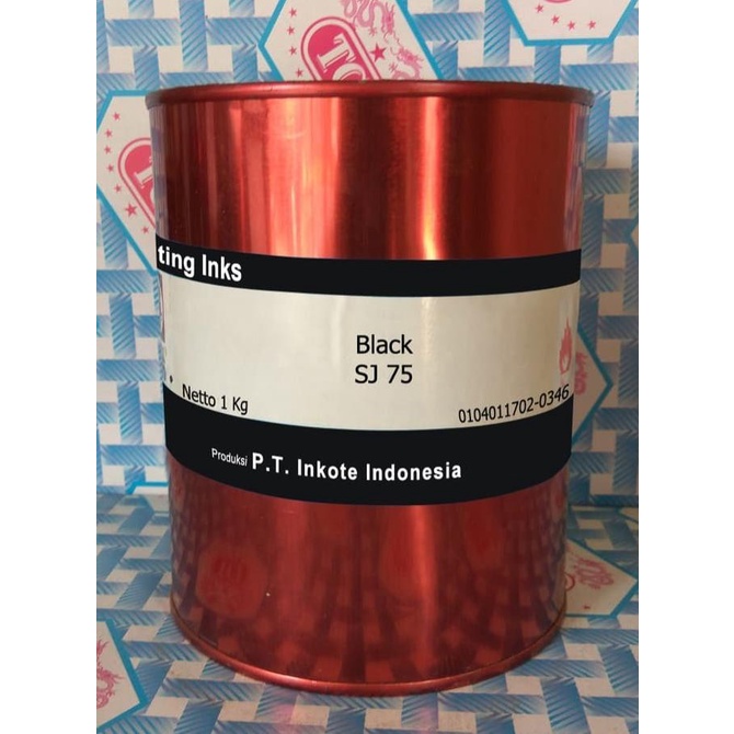 

TINTA SABLON GELAS KACA BESI METAL Sj BLACK / Hitam 1KG