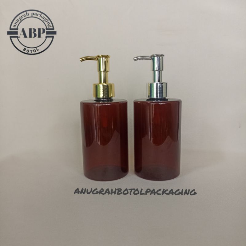 Botol Pump 250 ml Rf dioly Amber Pump luxury Gold silver Varian/Botol Minimalis Kecil 250 ml  Amber 