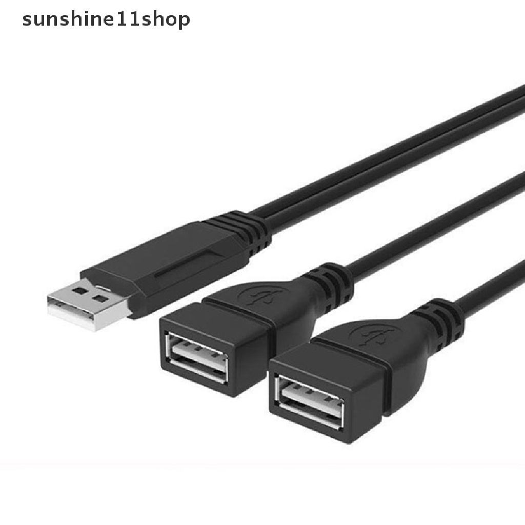 Sho 2.0 USB Satu Female, Dua Male Data Charging Cable Kabel Data USB 30cm N