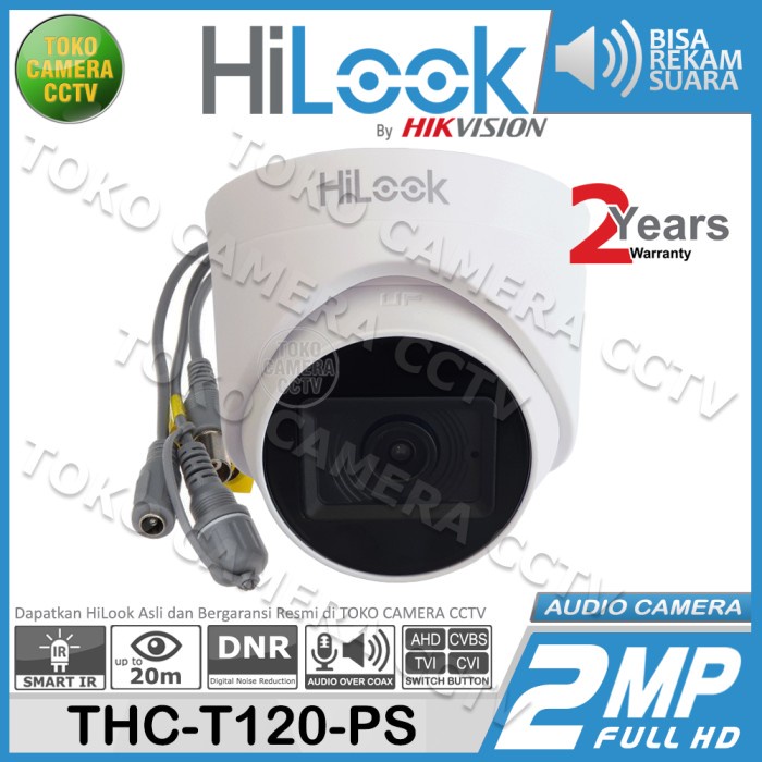 KAMERA CCTV INDOOR HILOOK 2MP MIC AUDIO CAMERA HILOOK 2MP AUDIO