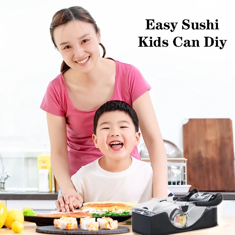 Japanese Sushi Roll Non-stick Maker/Mesin Pembuat Onigiri Nasi Daging Sayur DIY/Aksesoris Masak Dapur