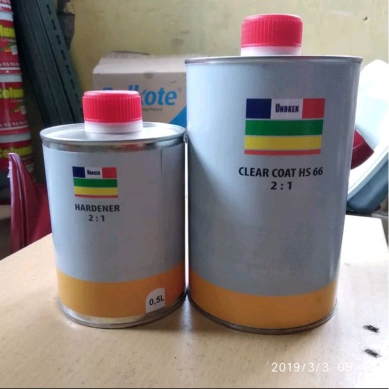 Clear Coat Hs Unoken 66 1.L Hardener 0.5L