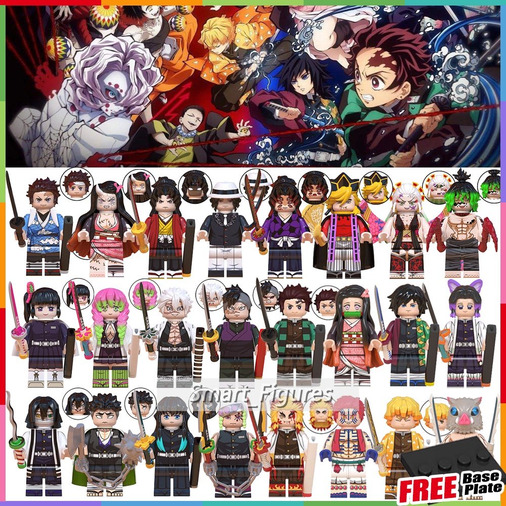 Pesta Ketiga WM Minifigures Set Demon Slayer Jujutsu Kaisen Mini Angka Harga Lebih Menguntungkan Mainan Hadiah Ulang Tahun