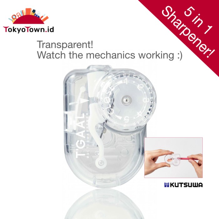 

BISA COD T'Gaal 5 in 1 automatic pencil sharpener # rautan