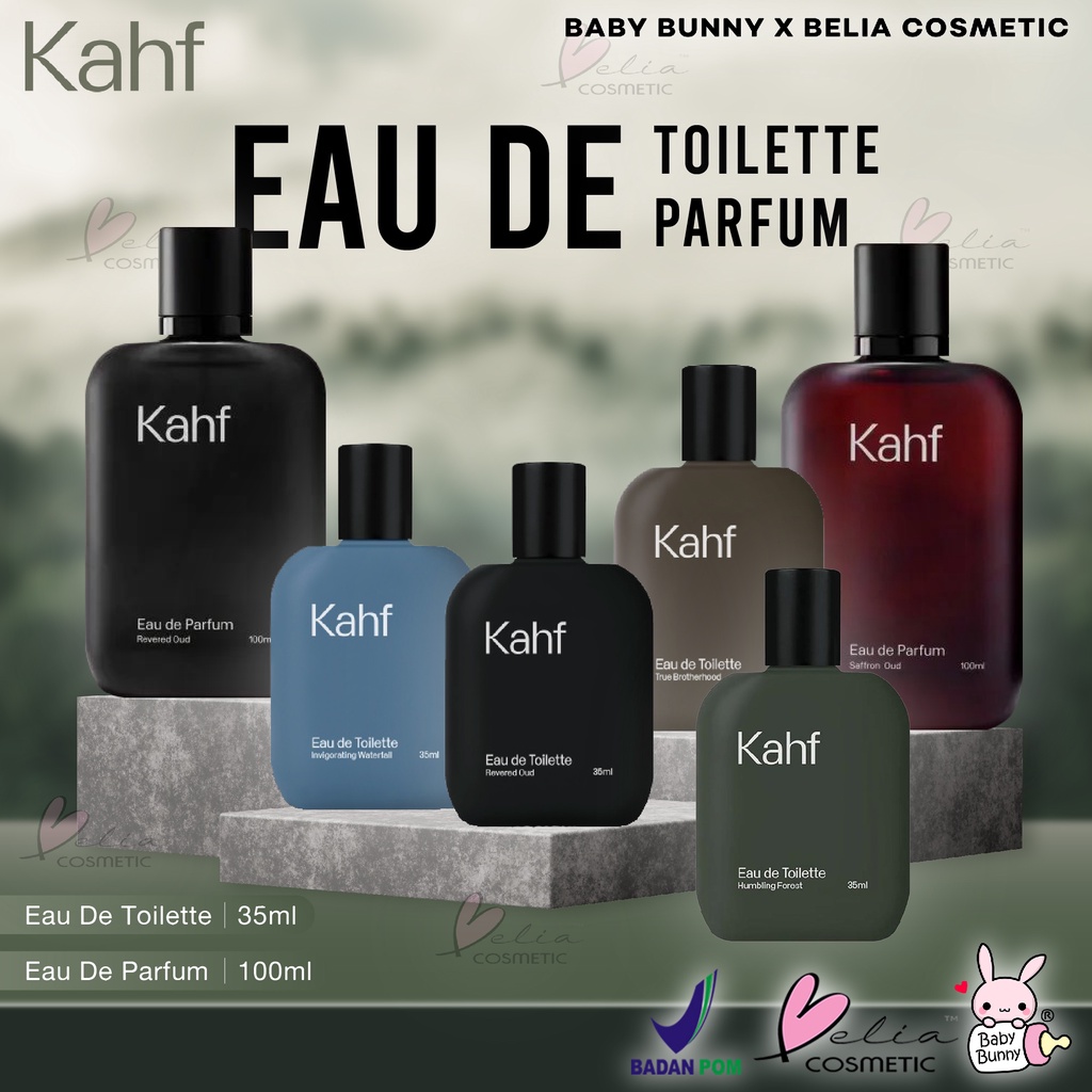 ❤ BELIA ❤ KAHF Eau de Toilette &amp; Eau de Parfum | Parfum Laki-laki | Revered Oud | True Brotherhood | Man BPOM