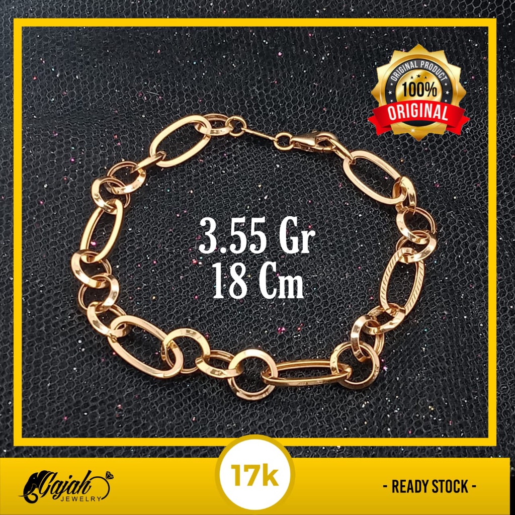 Gelang emas 17k - 3.55 gr kadar 750 - 4241