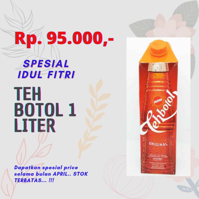 

Teh Botol Sosro 1 Lt