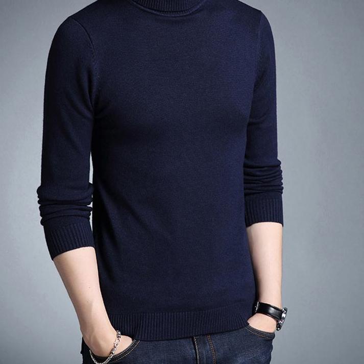 ➸ Rajut Roll Neck Pria - Rajut Turtelneck Pria - Rajut pria Murah ✹