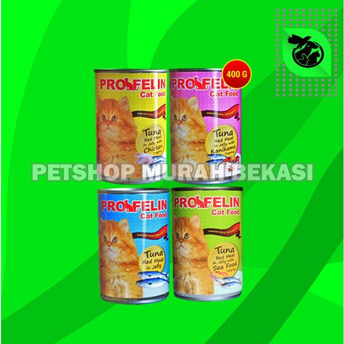 Makanan Kucing Basah Profelin Kaleng All Variant 400 Gram Wet Cat Food 400 gr