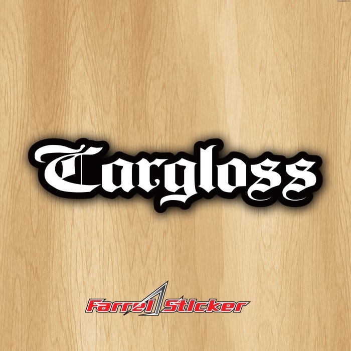 STICKER helm CARGLOSS STIKER HELMET CARGLOSS - Oval