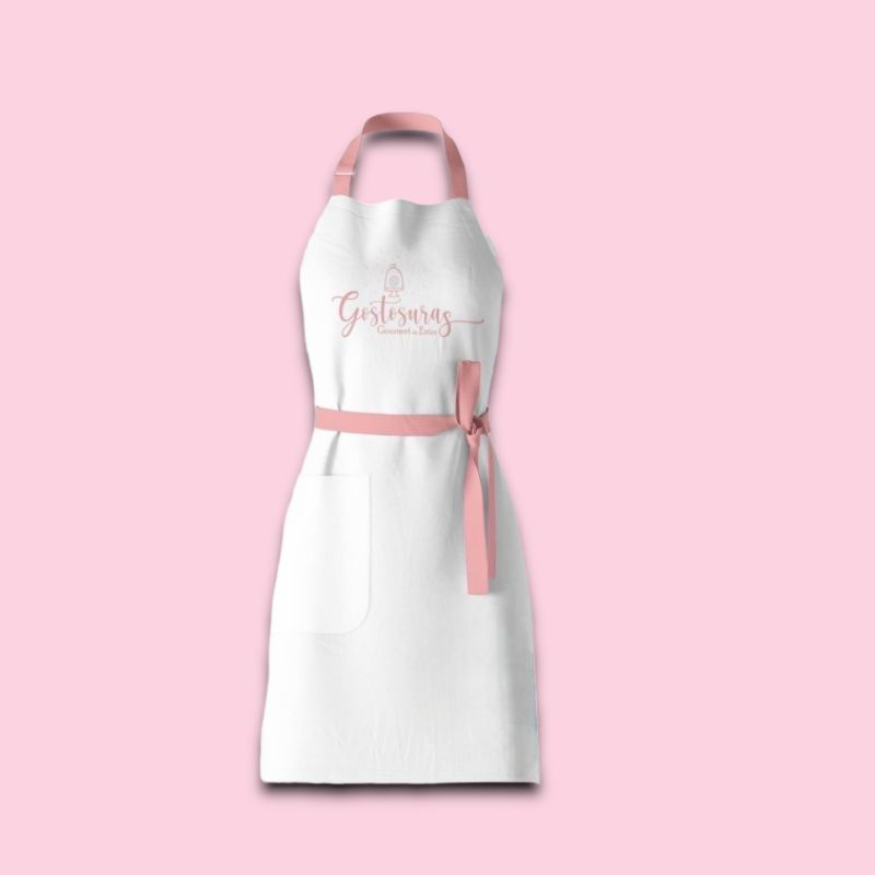 Celemek Apron Custom Salon Cafe Resto Polos &amp; Bordir / Sablon