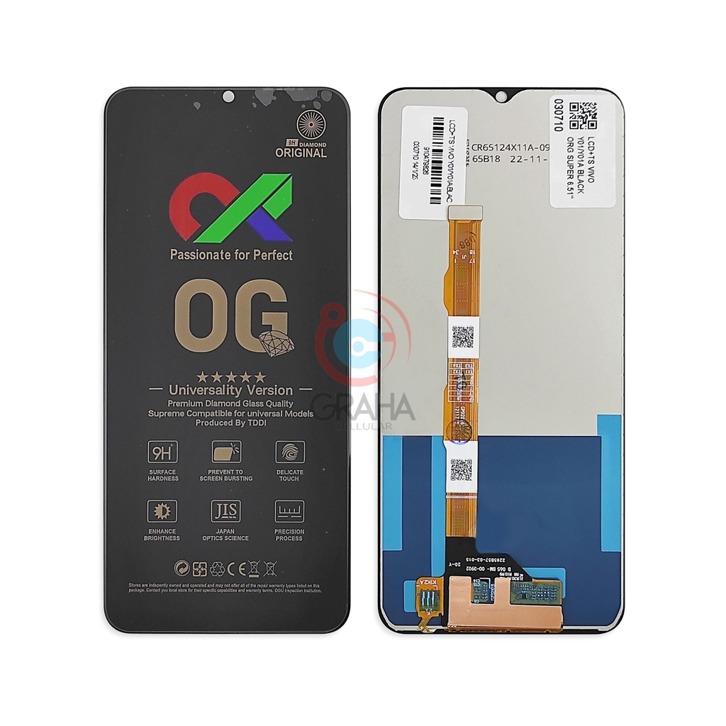 LCD VIVO Y01 / Y01A OG ORI SUPER FULLSET TOUCHSCREEN