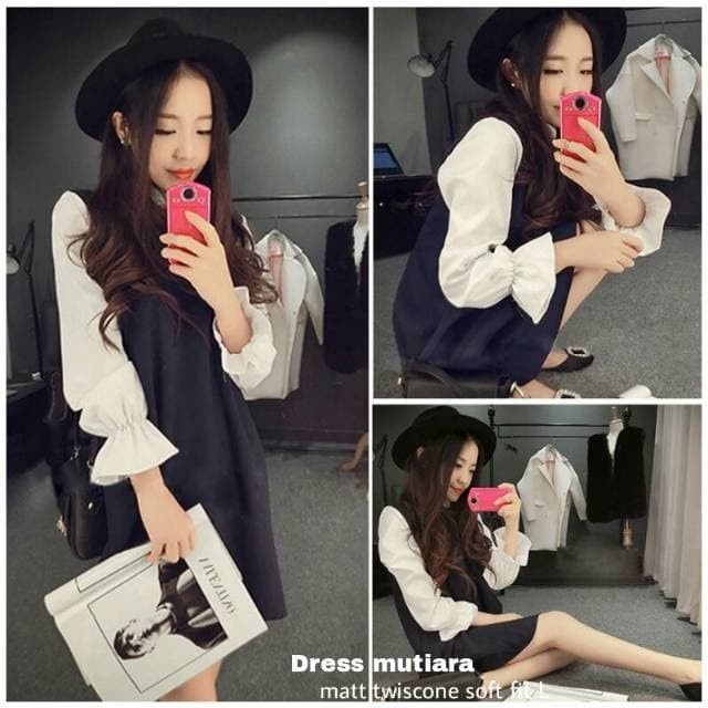 Dress Kerja Casual / Mini dress Korea Simple