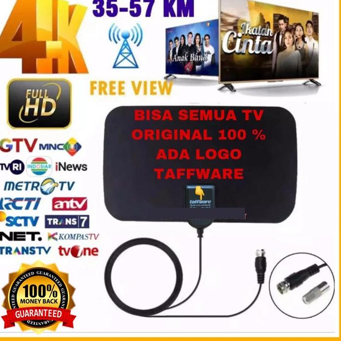 ▲ Antena Tv Indoor Led Super Jernih Dalam Ruangan Original Tabung DVB-T2 4K High Gain 25dB Indor Ori