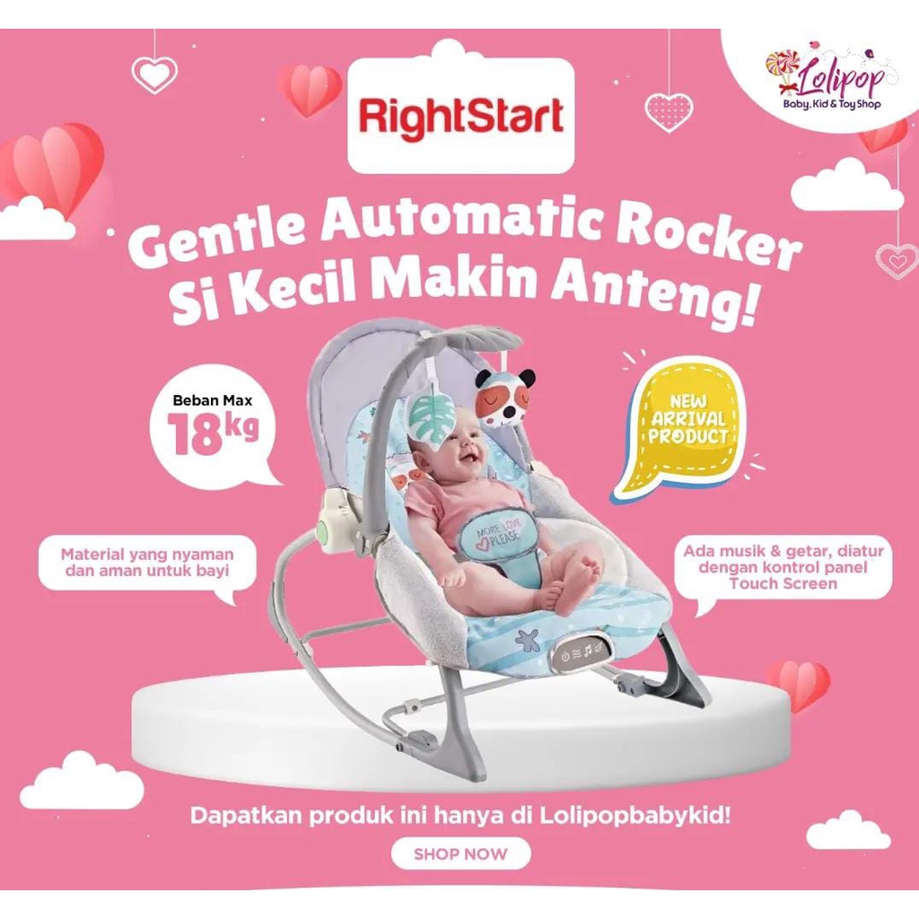 Right Start Bouncer 2 IN 1 Automatic Rocker