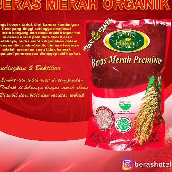 

▲ Beras Merah HOTEL 2 kg - Beras Merah Organik - Beras Organik Merah - BERAS HOTEL Organik Merah - HOTEL Beras Organik 2kg ♗