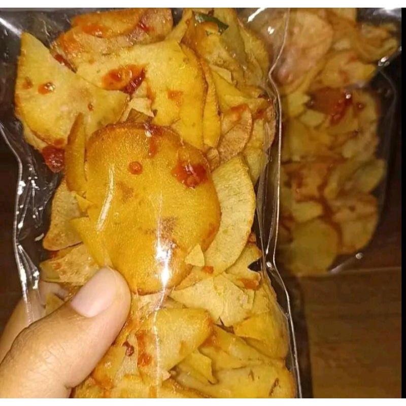 

Keripik Singkong Pedas DAUN JERUK