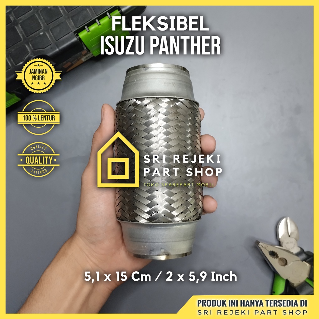 Fleksibel Flexible Knalpot Isuzu Panther Dalam Ber Ulir Bisa Bunyi Ngirr Ukuran 51 x 150 mm