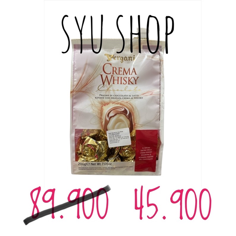 

✨NEW✨ -Vergani chocolate praline whisky crema 200gr pralines wisky wishky cokelat import italy- 1.1.23