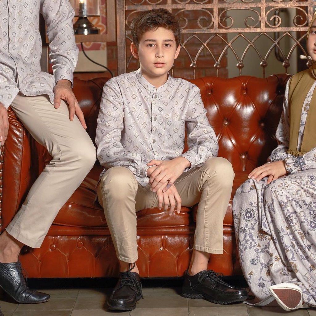 Zoya Koko Lengan Panjang Mahezka Boyswear - Bahan Katun Dobby Texture - Green