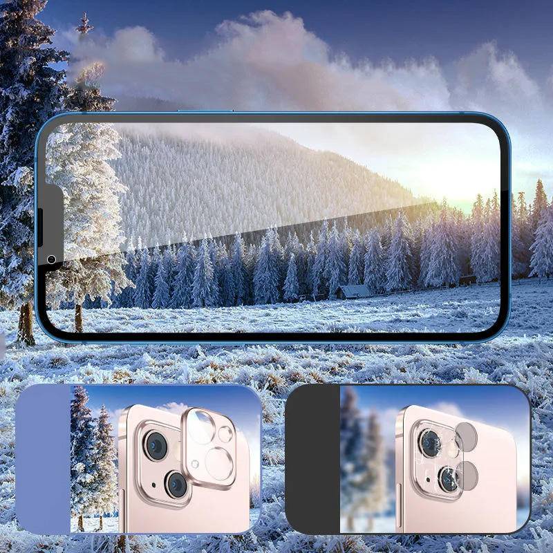 Full Cover Colorful Pelindung Lensa Kamera Untuk iPhone 14 Pro Max Plus Tempered Glass Untuk iPhone 14 14pro 14promax 14plus Lens Protector