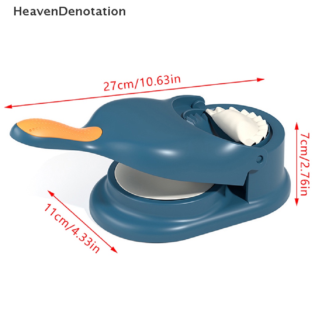 [HeavenDenotation] 2-in-1 Cetakan Pangsit Dapur Dumpling Mold Dumpling Wrapper Maker Manual DIY Press Kulit Pangsit Alat Press Dumpling HDV